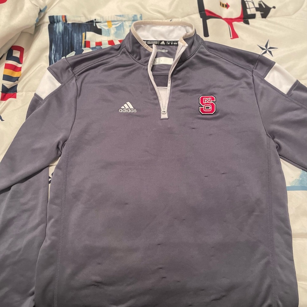 Adidas Nc State Vintage Quarter-Zip